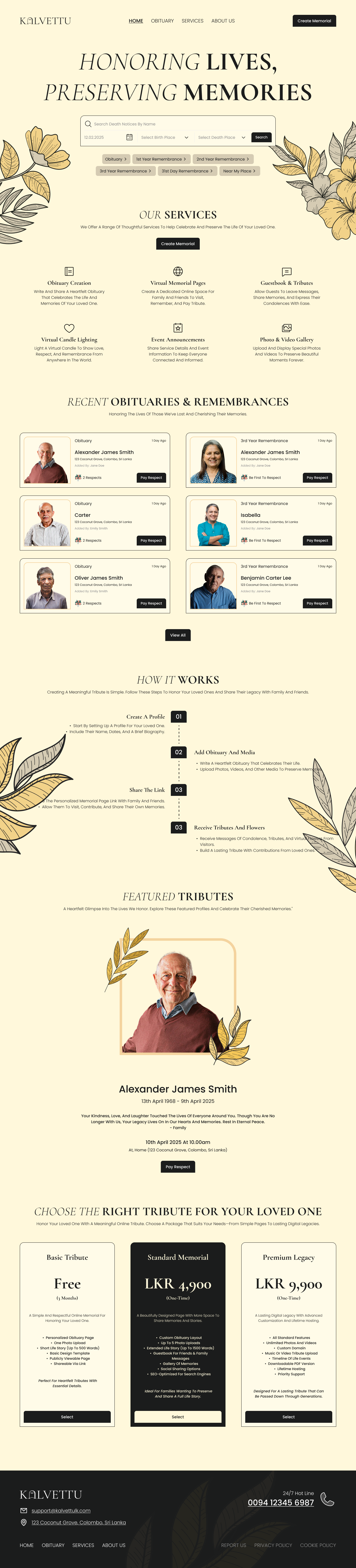 Kalvettu homepage